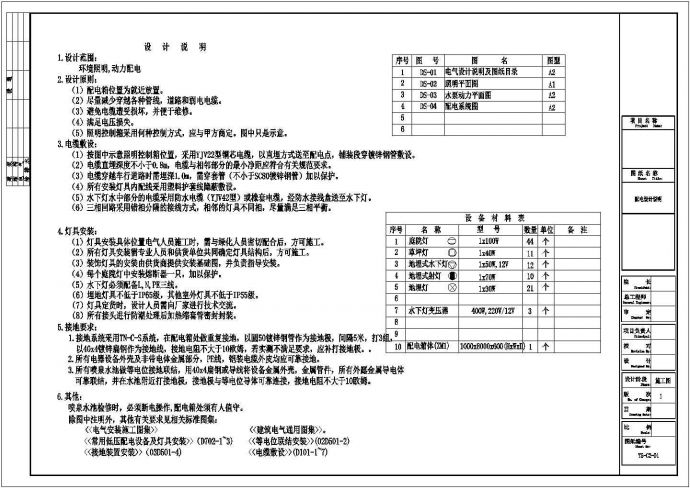 [北京]某居住区C2区景观电气详图_图1