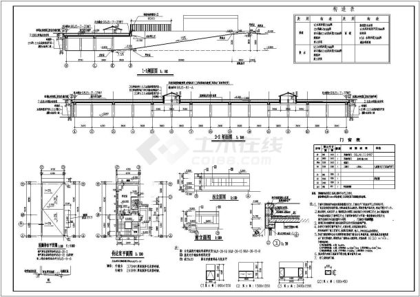 某地小型地下车库建筑施工图（共2张）-图一