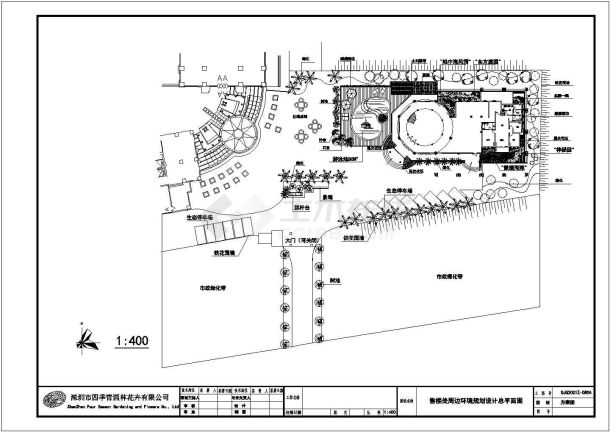 深圳某小区景观绿化CAD布置图-图二