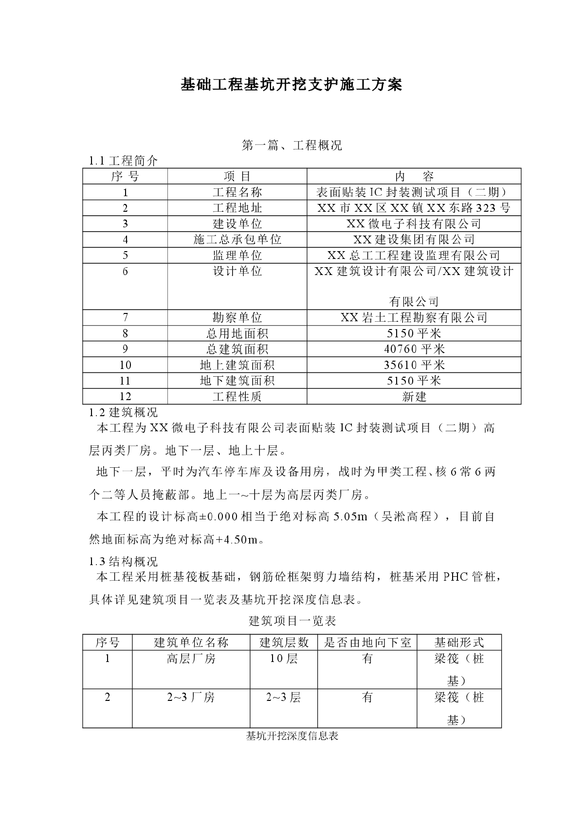 基础工程基坑开挖支护施工方案-图一