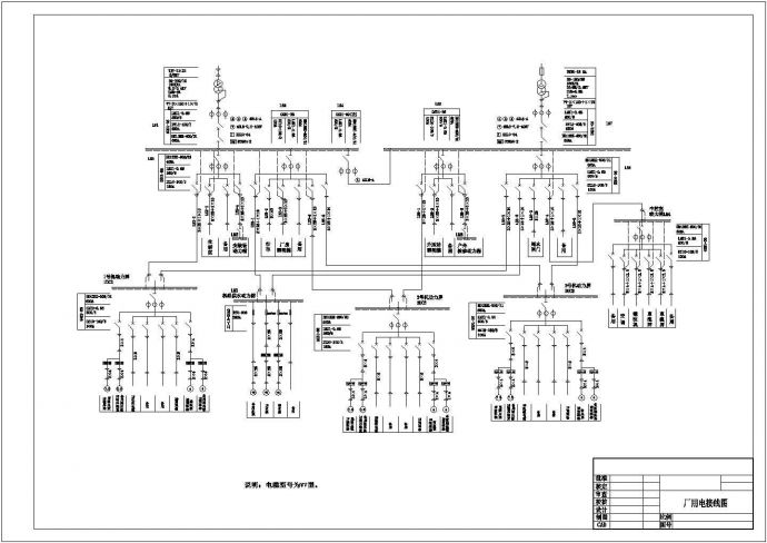 某地区厂用电接线电气图纸（含说明）_图1