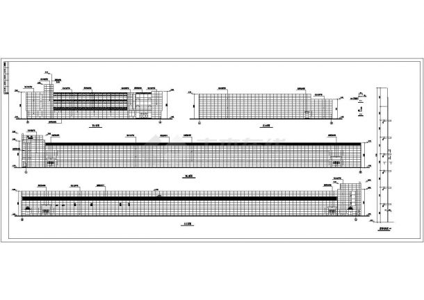 很实用的1万平米车轴加工厂房建筑CAD设计施工图（附效果图）-图一