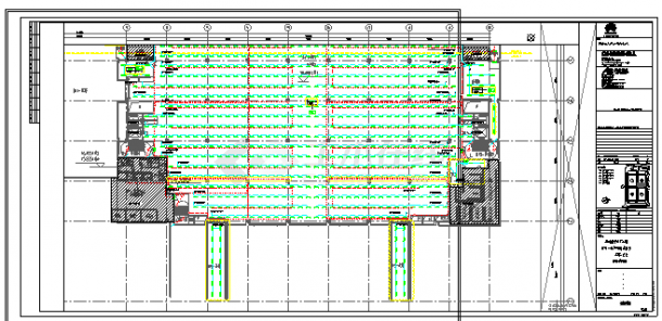 工业厂房-电气-生产用房(大)13三层-照明平面图-图一