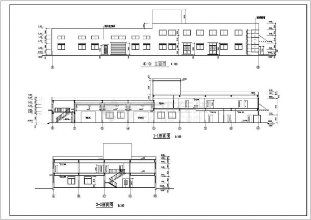 某地小型车间建筑施工图纸cad（全套）-图一