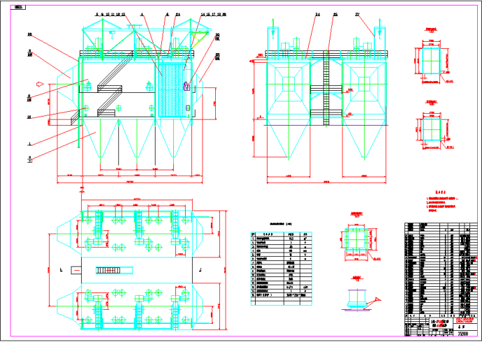 某大型电器公司电除尘器设计施工图纸_图1