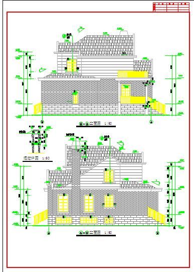 某框架结构带地下室二层别墅建筑结构图（采光通风良好）-图一