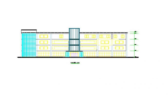 某地小型商场建筑设计方案cad图（共5张）_图1