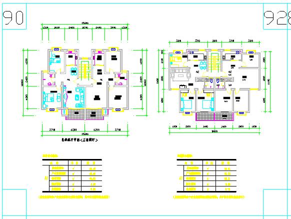 25个多层住宅经典户型平面图CAD_图1