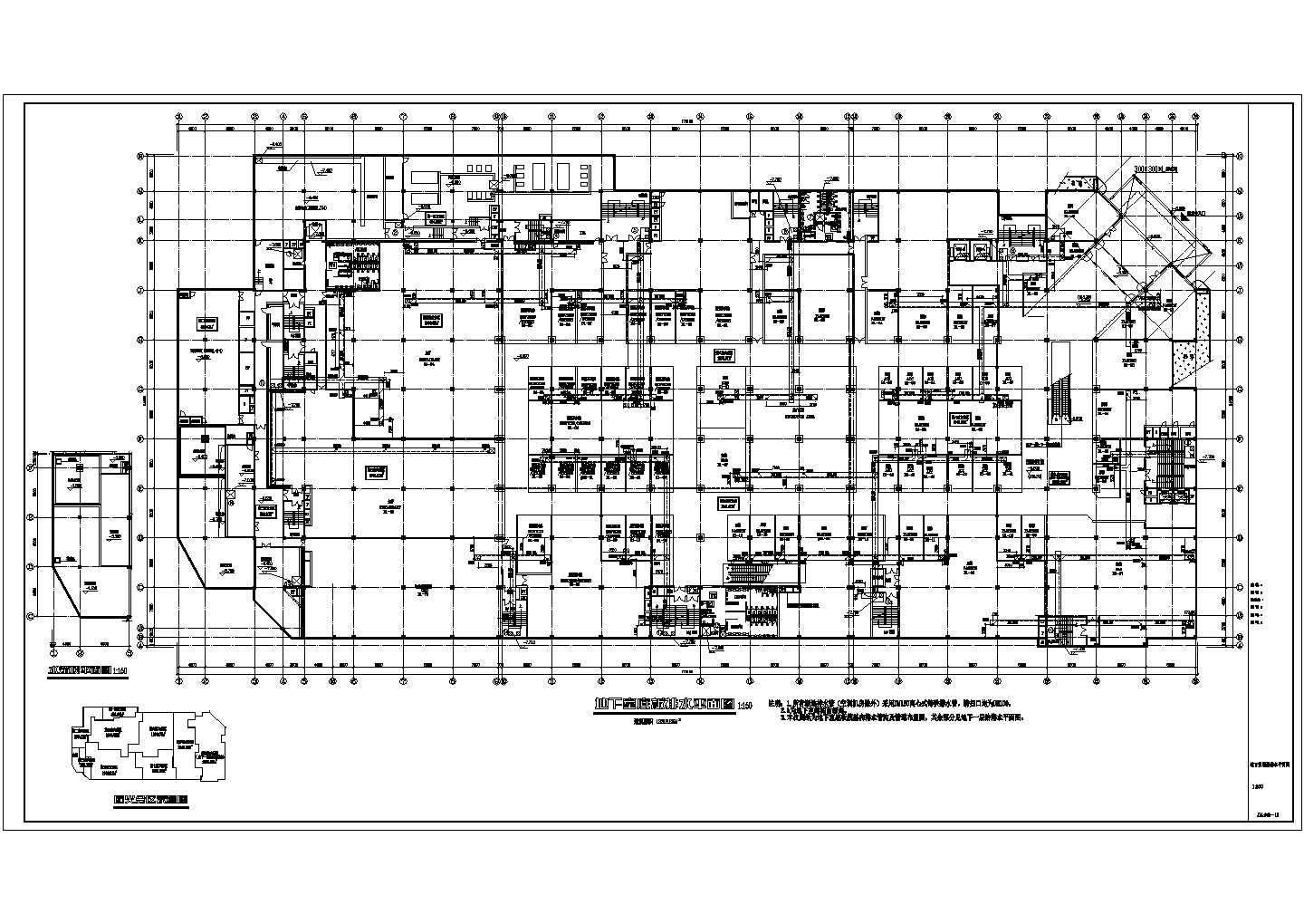 某地下1层地2层商场给排水设计图