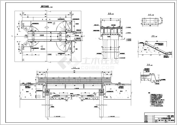 福建农村农用桥梁结构设计施工图纸-图一