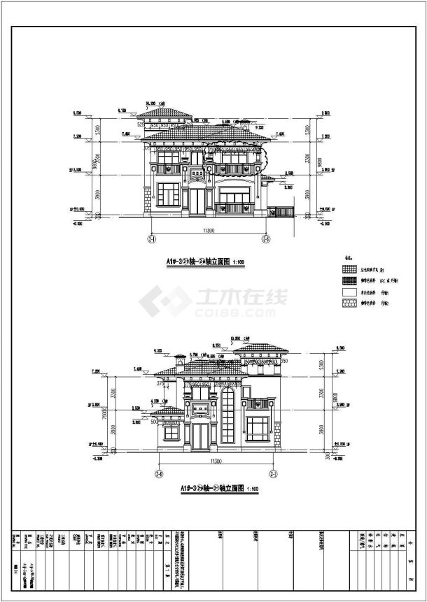 二层别墅全套建筑布置参考图-图一