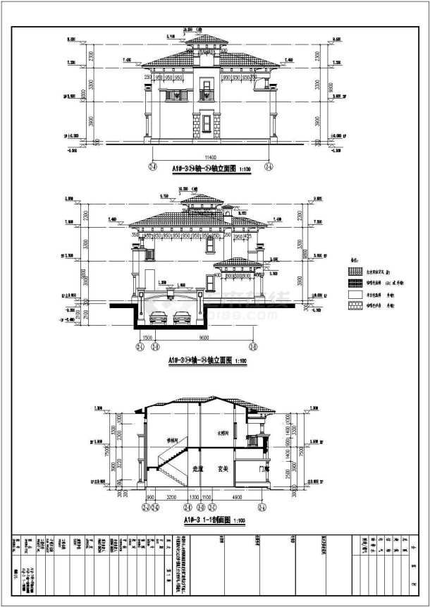 二层别墅全套建筑布置参考图-图二