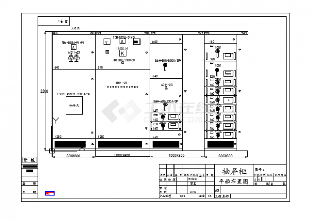 GCS平面布置图、电气设计系统图纸-图一