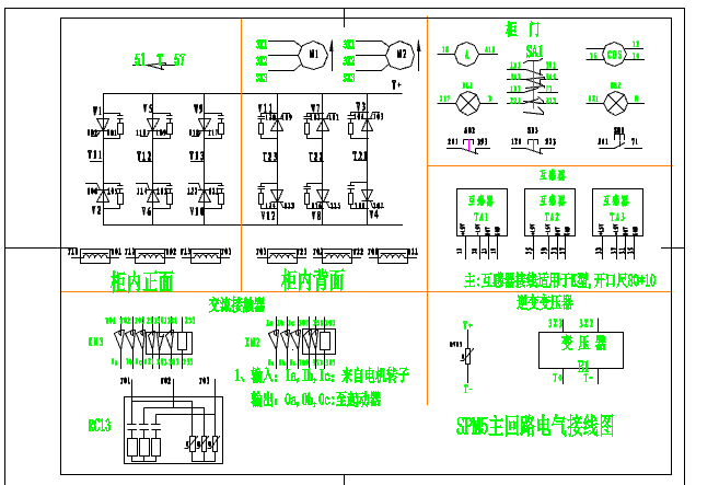 SPM5系列进相机主回路电气设计图_图1