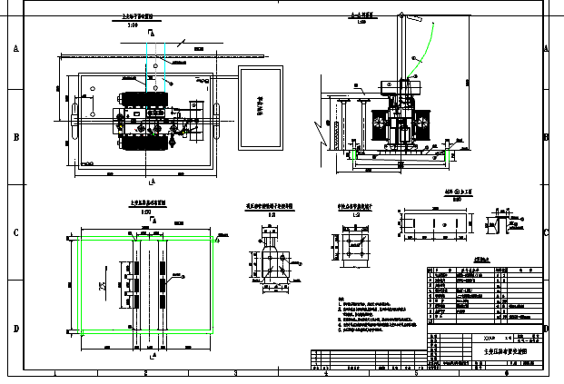 某地区SF9-63000-110变压器安装图_图1