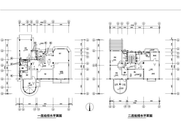 【上海】二层联排别墅建筑设计施工图_图1