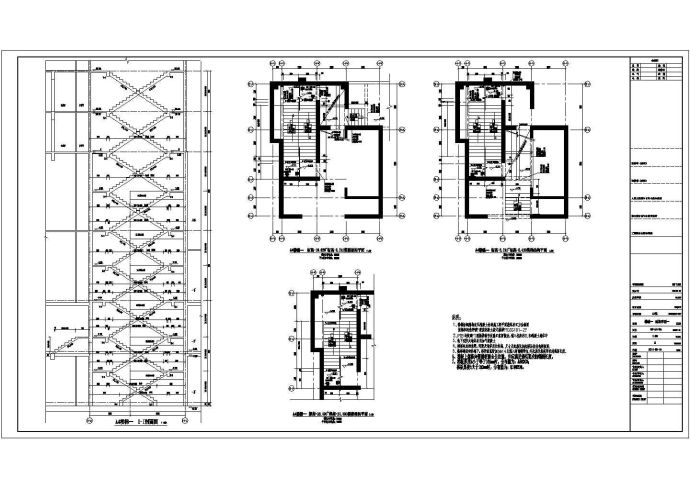 超高层住宅楼梯CAD图_图1