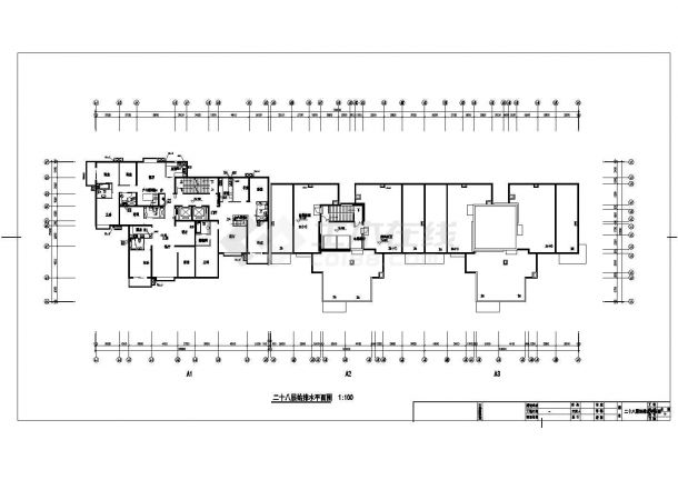 某28层办公住宅综合楼给排水施工设计图-图二