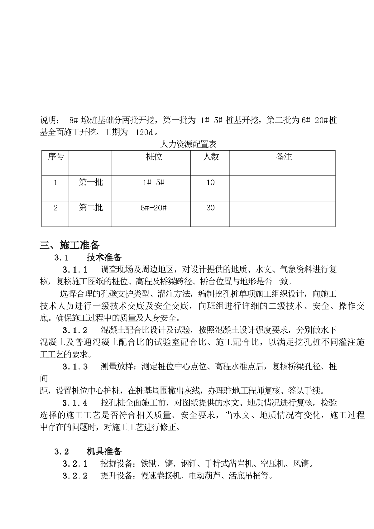 乌江特大桥主墩人工挖孔桩施工方案（孔内爆破）-图二