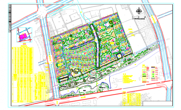 某知名房地产住宅区项目规划报建总图_图1