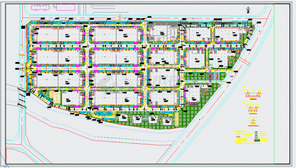 某地设备产业园区室外道路工程设计图-图一