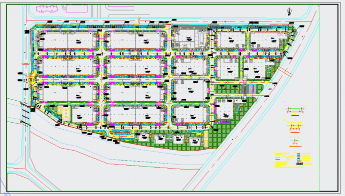 某地设备产业园区室外道路工程设计图_图1