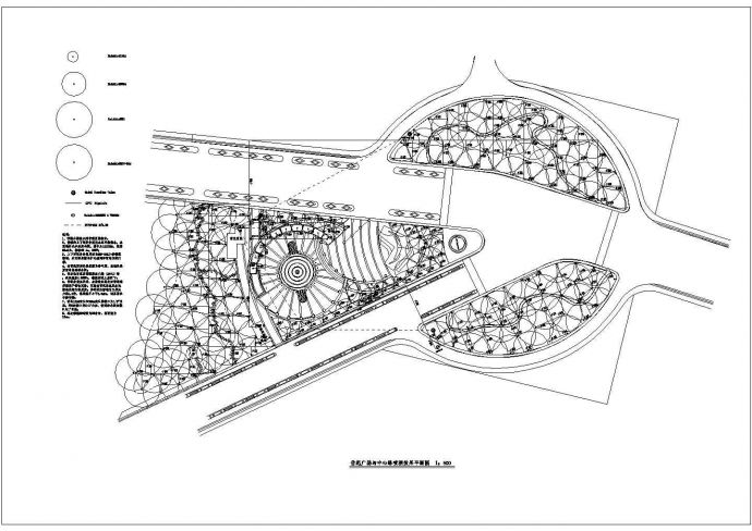 某市世纪广场及中心路景观全套设计图纸_图1