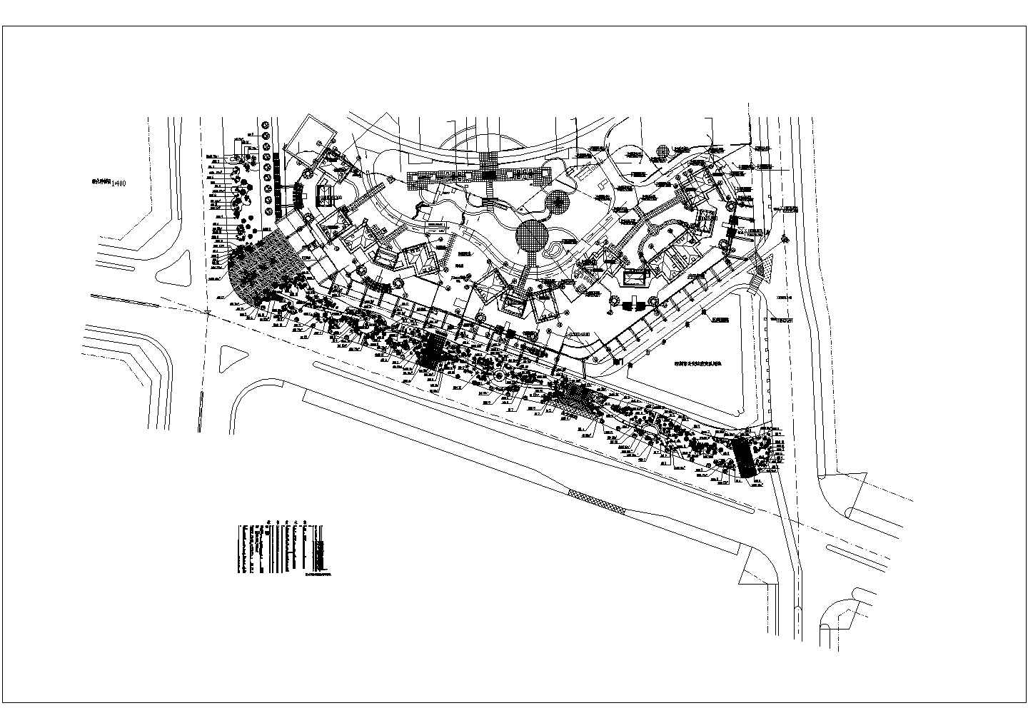 某市某住宅区景观绿化设计规划图纸