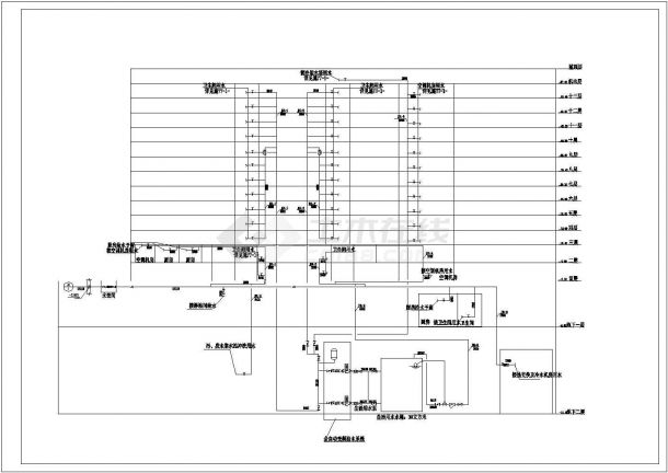 某污水处理厂全自动变频给水系统设计图-图二