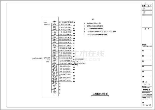 景德镇某大厦展示厅电气竣工图（共8张图纸）-图二