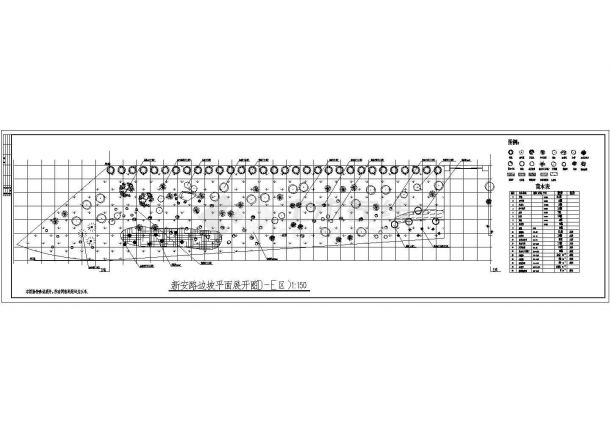 某坡地绿化施工cad图全套-图二