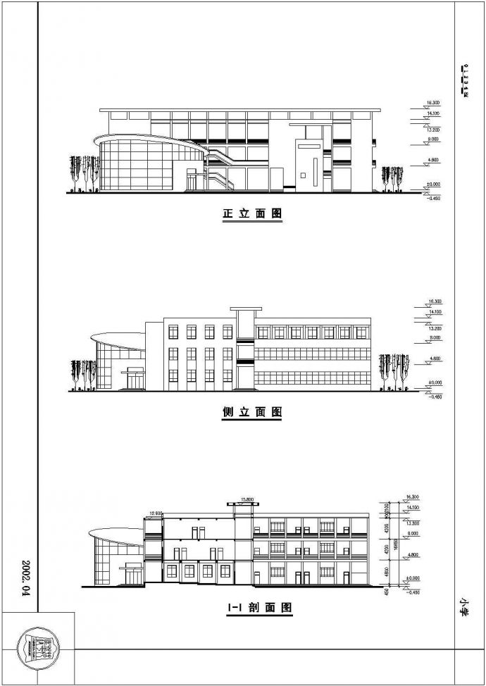某地区小学建筑设计方案CAD图纸_图1