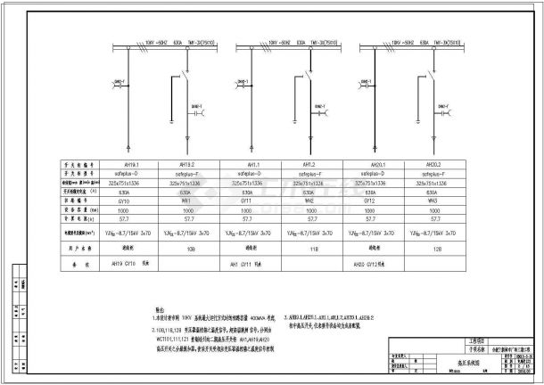【四川】某工程高低压配电系统设计施工图-图一