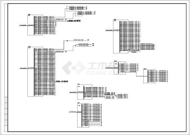 某工业厂房装饰工程电气设计系统图-图二