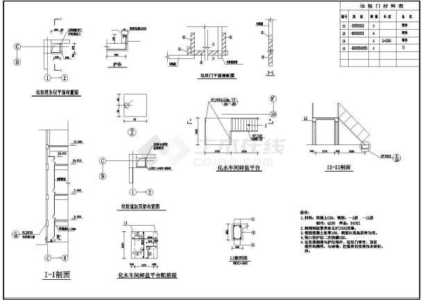 【西安】某地集中供热站建筑设计施工图纸-图一