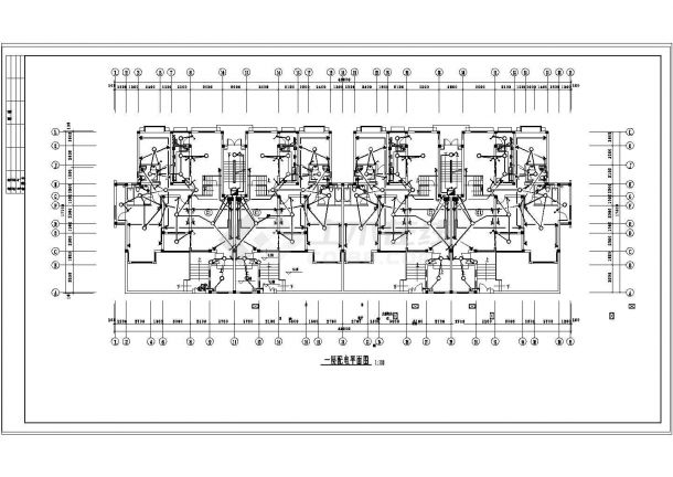 【浙江】某小区多层住宅电气设计图-图二