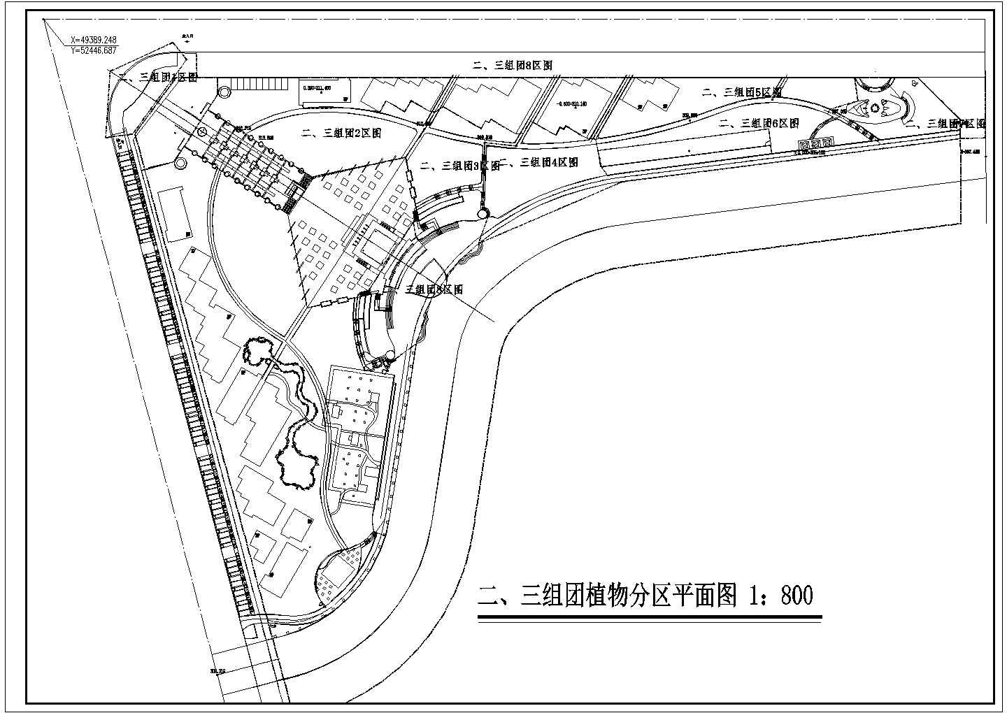 【重庆】某公园植物种植设计施工图