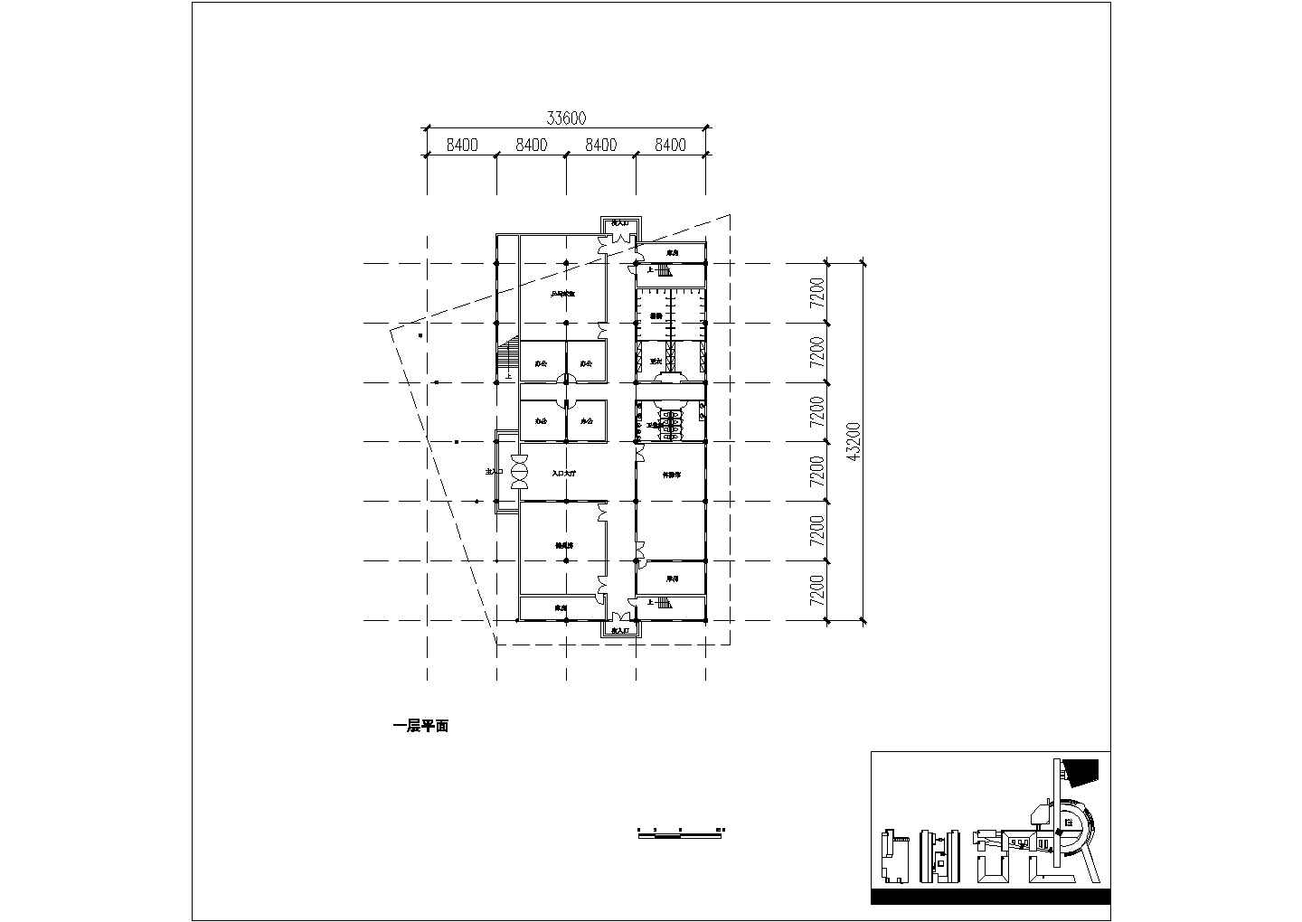 某现代小区二层配套体育馆建筑方案VIP