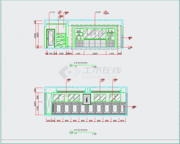 【雅安】别墅室内装修设计施工CAD图纸-图一