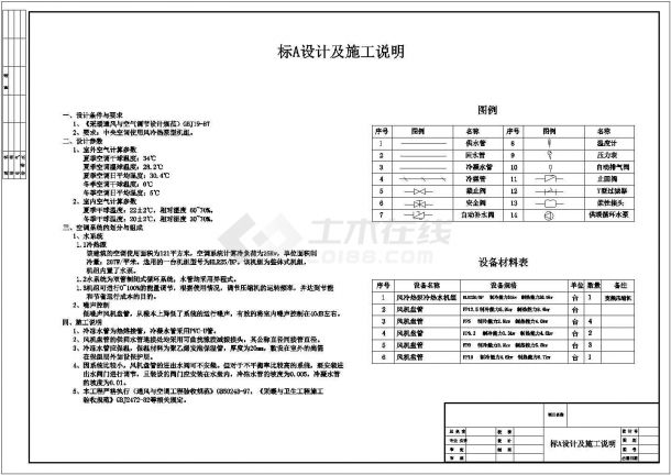 【河北】某公寓风冷热泵全套设计施工图纸-图一