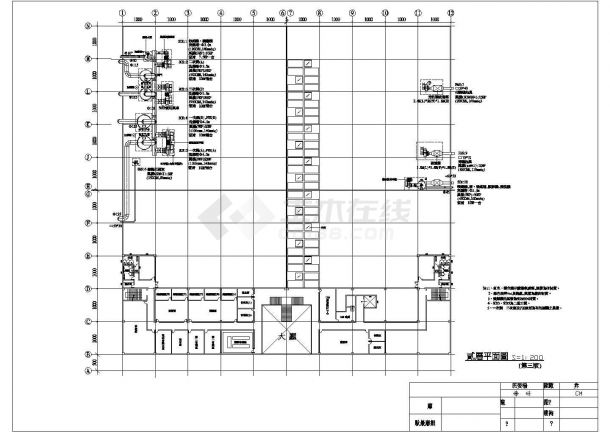 大型二层电子厂废气治理工艺设计图纸-图二