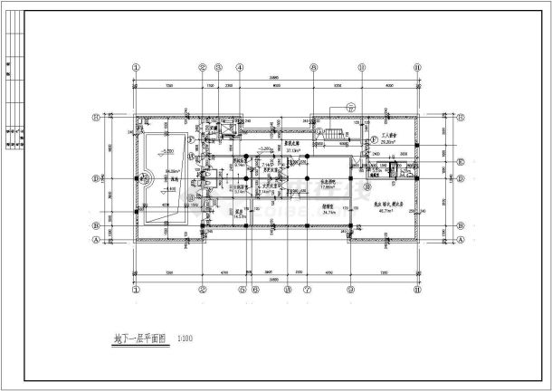 滨江四层带阁楼联体别墅建筑设计施工图-图二