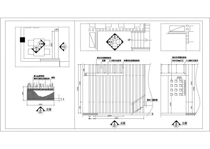 小型火锅店建筑设计图纸（含详细节点多个）_图1