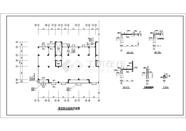 某13层框剪结构住宅楼结构设计cad施工图-图一