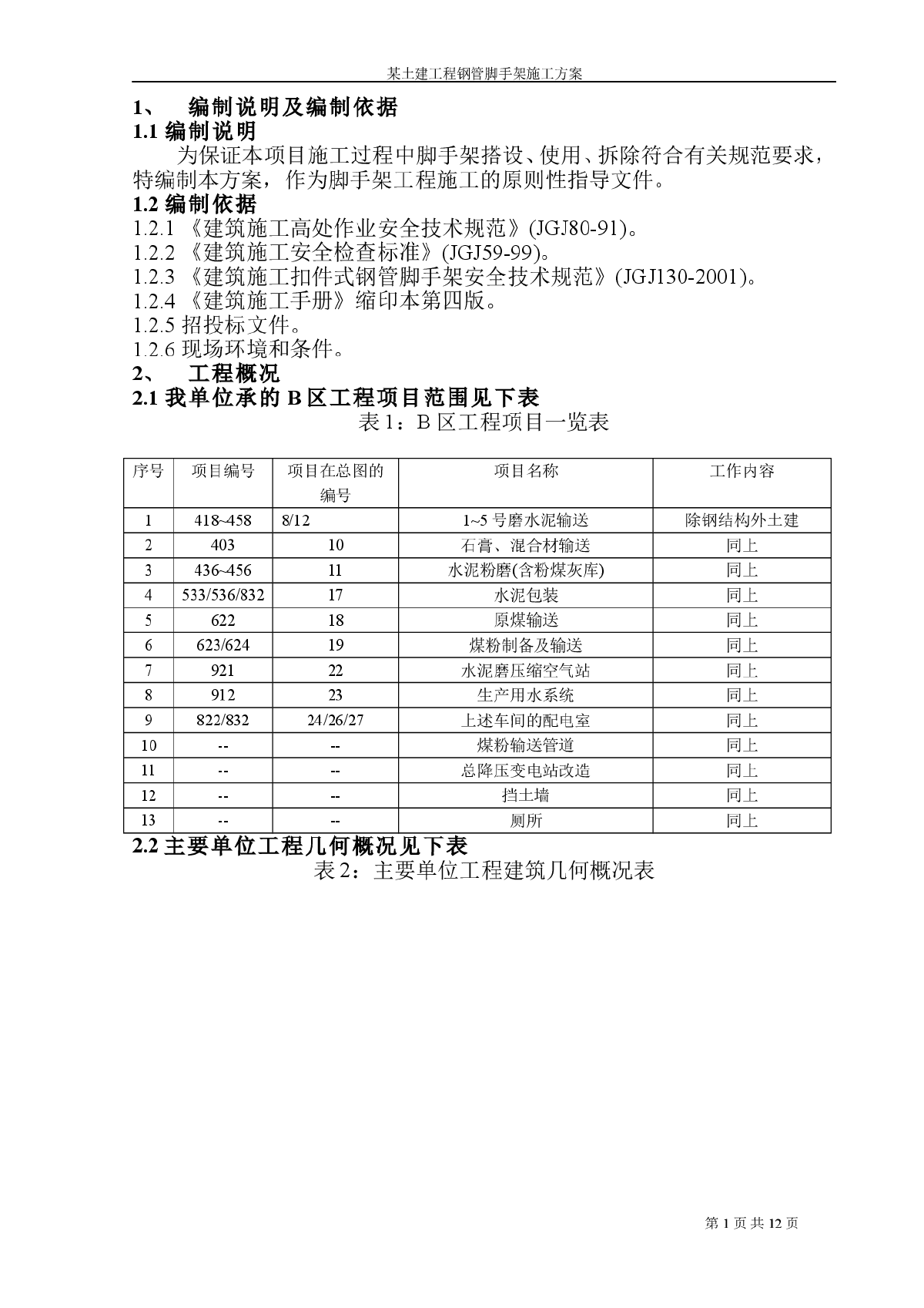 某土建工程钢管脚手架施工组织设计方案-图一