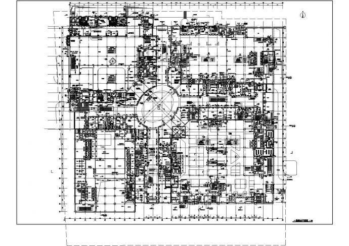 五层购物商场建筑平面施工图纸(含影院ktv)_图1