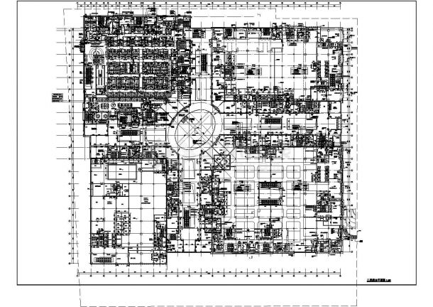 五层购物商场建筑平面施工图纸(含影院ktv)-图二