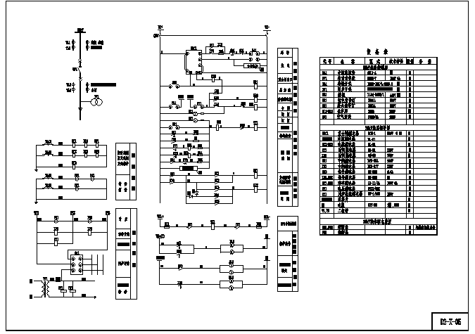 南方大型工厂电站机电设计图（含设备表）_图1
