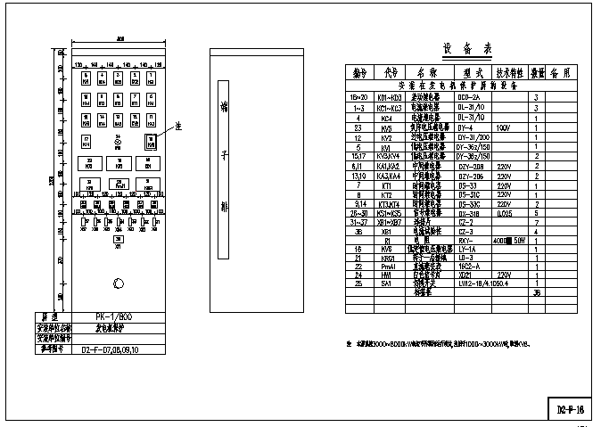 复杂小型电站机电设计图（含设备表）_图1