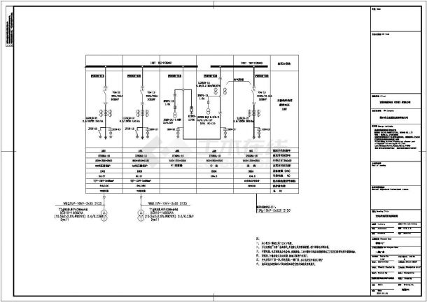 某地德资厂房图（木工机械）电气图纸-图二